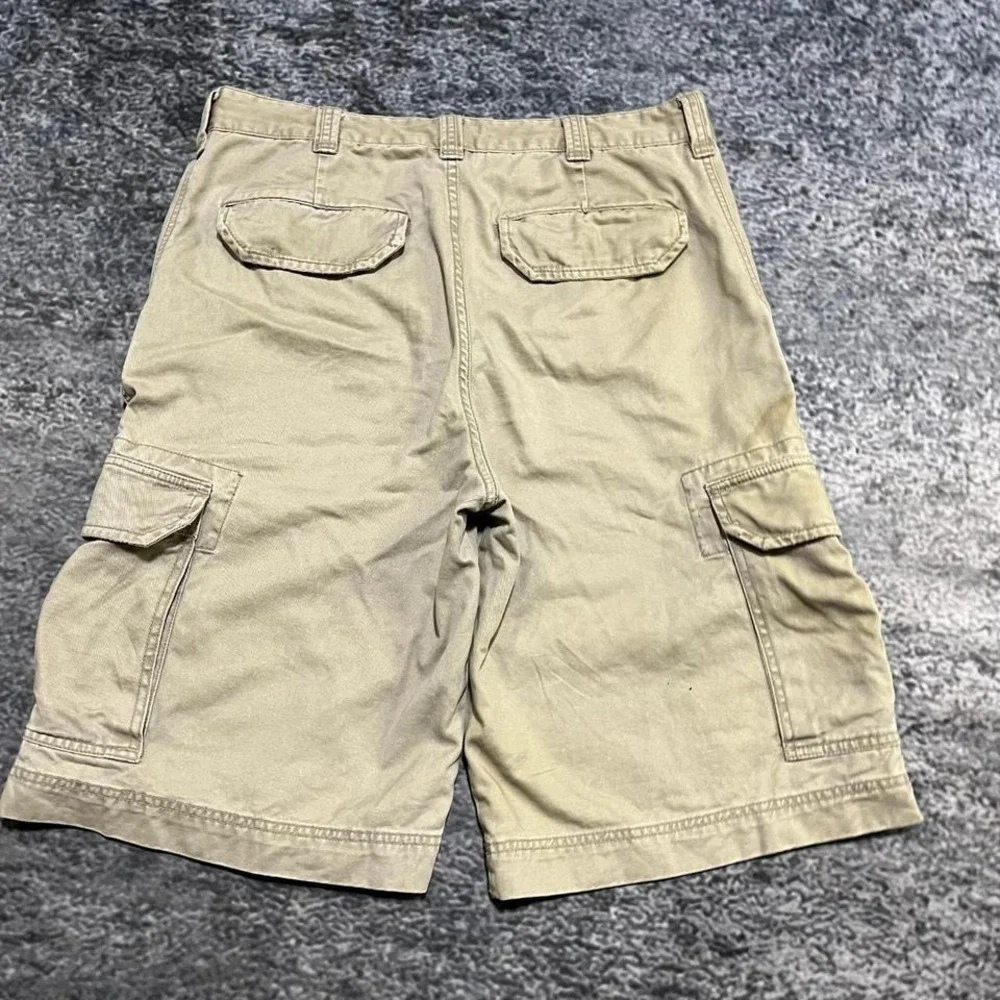 Vintage Y2K Mossimo Cargo Shorts Mens 36‎ Beige Baggy Utility Skater